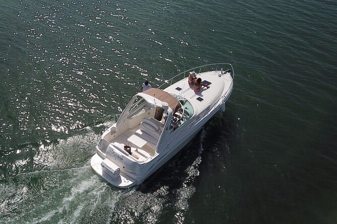 2-hour Private Sunset Cruise on a luxury yacht in Cancun Bay 25P18 - Your yacht setup: 38-ft, multi-hull comfort, and room to spread out