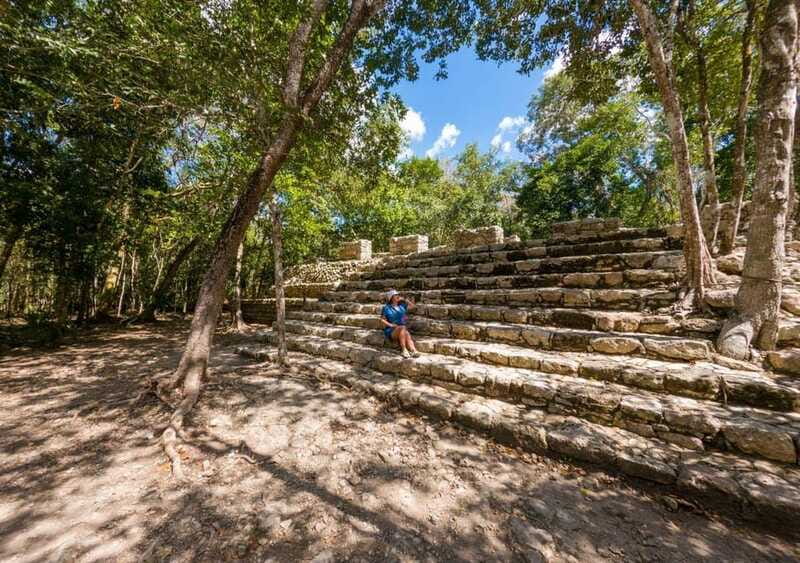 4X1 Tour: Coba and Tulum Ruins, Cenote and Playa del Carmen - Coba and Nohoch Mul: the pyramid centerpiece you’ll feel in your legs