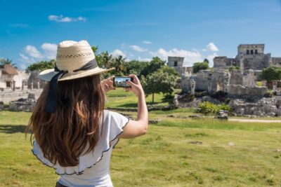 4x1 Tour to Tulum, Coba, a Cenote and Playa del Carmen for only one price! - Entering Tulum: The Caribbean-Facing Mayan City