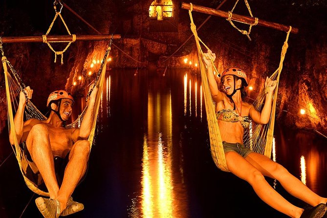 Adrenaline Tour Xplor Fuego from Cancún & Playa del Carmen - Underground expedition: cave exploring, stalactites, and raft time