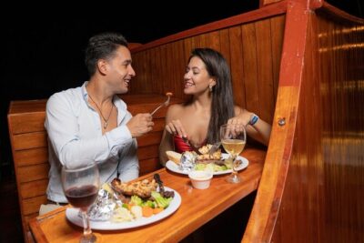 Amazing Romantic Dinner on a Spanish Galeon with Saxophone Music - Your 3-Course Dinner and the Main Dish Choice
