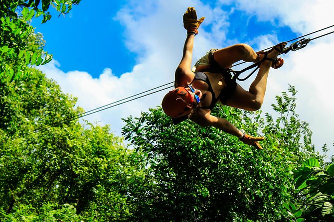 ATV Adventure, Interactive Bridges, Ziplines, Cenote and Lunch - Ziplining Through the Canopy: Lines Plus Interactive Bridges