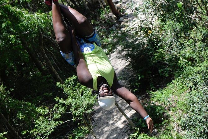 ATV drive experience ziplines and a real Mayan cenote for the best price - Stop 3: Ziplining across the canopy—beginner setup, real heights