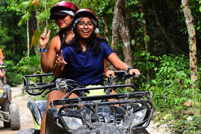 ATV (shared), Horse Back Riding, Ziplines, & Cenote from Cancún - The ATV ride: shared power, muddy trails, and real fun