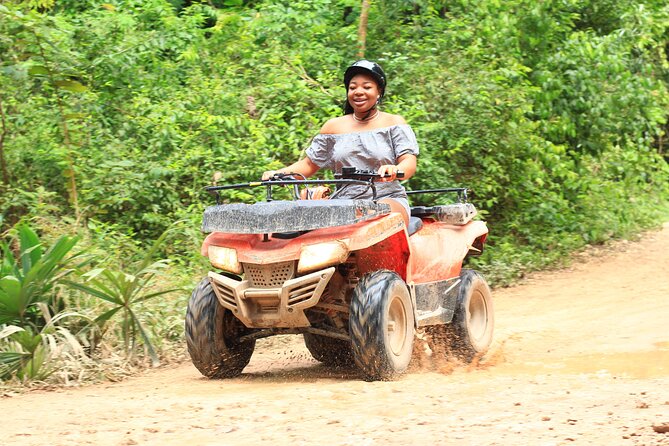 ATV with Ziplines and Cenote From Cancun - Cenote swim at La Ruta de los Cenotes: cool water, real meaning