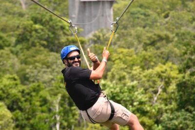 ATV with Ziplines and Cenote From Cancun - Zipline circuit: thrill with coaching before you launch