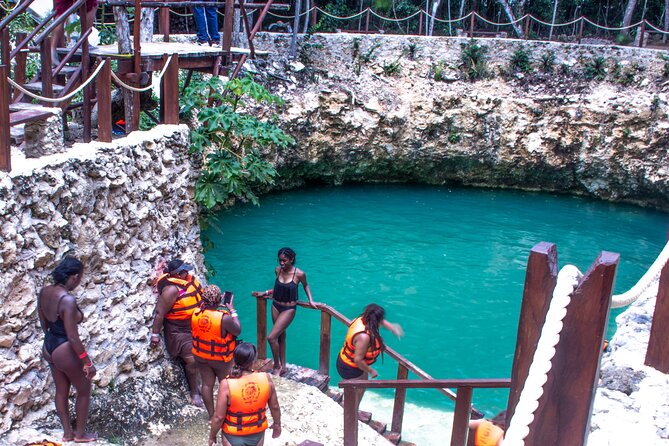 ATV's (shared), Ziplines & Cenote! Half-Day with Transportation from Cancun - Safety, Helmets, and Team Control (This Tour Takes It Seriously)