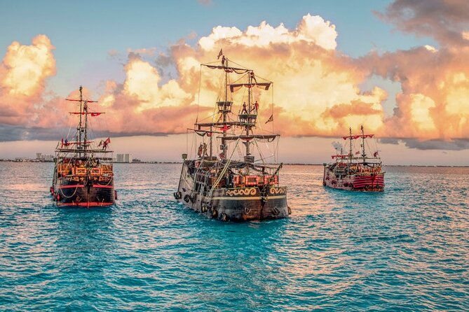 Be amazed with PIRATE SHOW in Cancun, includes Dinner & Open Bar - Captain Hook Night: A Pirate-Ship Evening With a Schedule