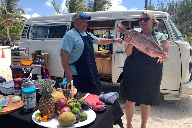Cancun Beach Seafood Barbecue Class in a Kombi - Key things to know before you go