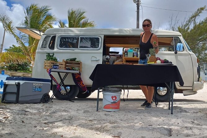 Cancun Beach Seafood Barbecue Class in a Kombi - Meet the Grill: Salsas, Cassava, and Cooking Instruction