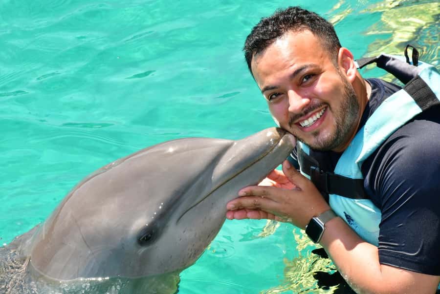 CANCUN: Dolphin Swim Adventure with buffet and soft drinks - The Trainer Talk, Dolphin Songs, and Learning Without Guesswork