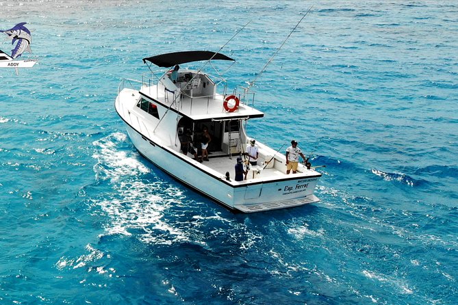 Cancun fishing charter if you don't fish you don't pay 46ft yacht 12pax 25P14 - Your boat: 46ft Defender yacht and a three-person crew