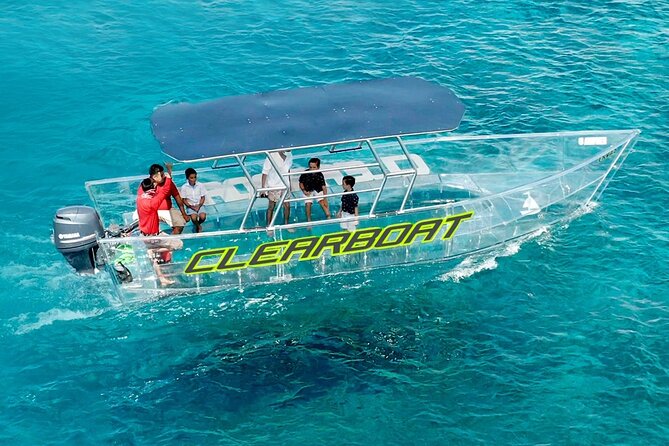 Cancun Glass Boat Sightseeing Cruise - When the water gets rough: nausea, rain, and safety reality