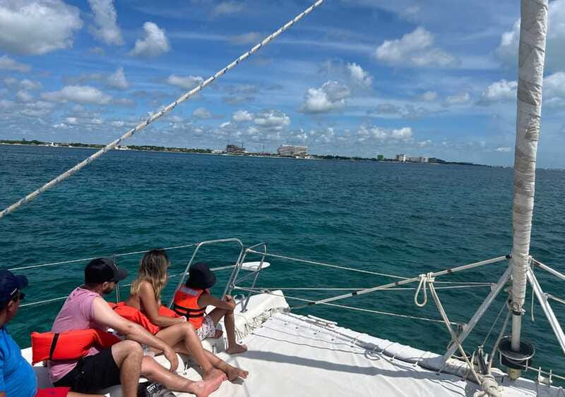 Cancun: Isla Mujeres Catamaran with buffet, drinks & snorkel - El Meco Reef snorkeling: the main event (and weather is the boss)