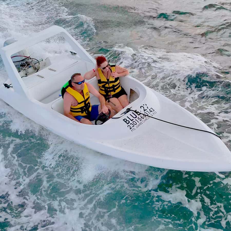 Cancun: Jungle Speedboat and Snorkeling Tour Adventure - El Meco Archaeological Site: guided visit plus photo time