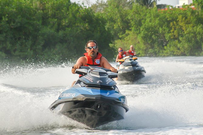 Cancun mangrove jet ski tour: 1 rider per jet ski - Why Cancun mangroves are the jet ski playground