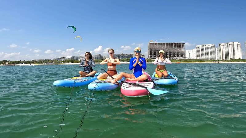 Cancún: Sup Yoga and Meditation over the Caribbean Sea - Finding your balance: you won’t be guessing in the deep end