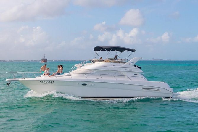 Cancún Yacht Rental SeaRay 46ft 25P13 - Choose 2, 4, or 6 hours: what changes (and what stays great)