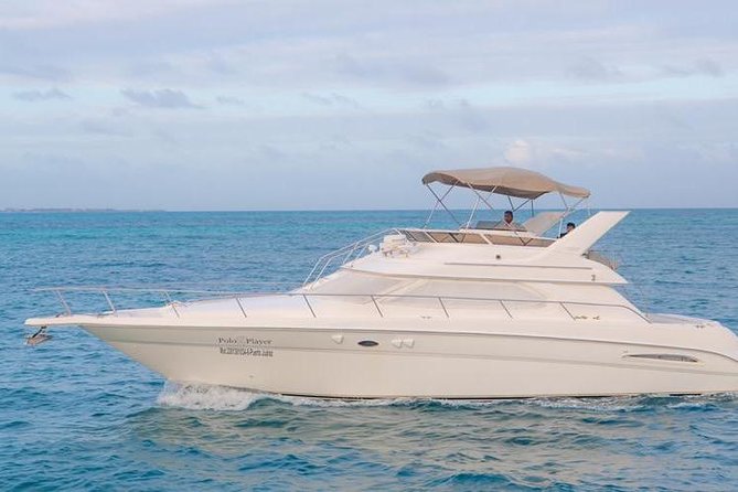 Cancun Yacht Tour - SEARAY YACHT 46 FT GREAT FOR SUNSET 15 PEOPLE MAX 25P9 - Los Blanquizales and Playa Norte: The Swimming and Photo Stops