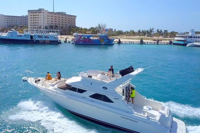 Cancun yachts rental YACHT 46 FT, 15 PAX MAX 25P12 - The 4-Hour Route: Isla Mujeres Time, With Swim and Snorkel