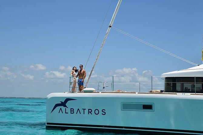 Catamaran Albatros Platinum & Beach club & Open bar & Isla Mujeres - El Meco snorkeling: the best part depends on swim skills and weather