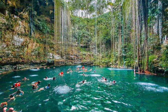Chichen Itza Deluxe And Ancestral Cenotes Suytun and Ik-kil - Ik-Kil Cenote: The 60-Meter Sinkhole with Time for a Swim