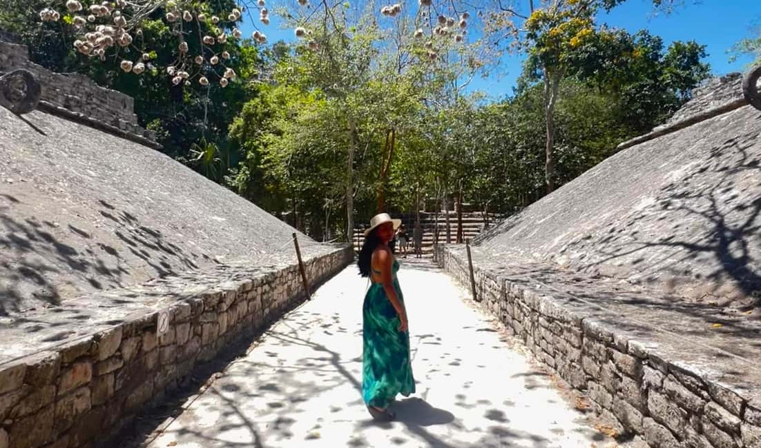 Coba, Tulum, Cenote & Lunch ECO Full Day from Rivera - Cenote Mariposa swim: cool off in turquoise water