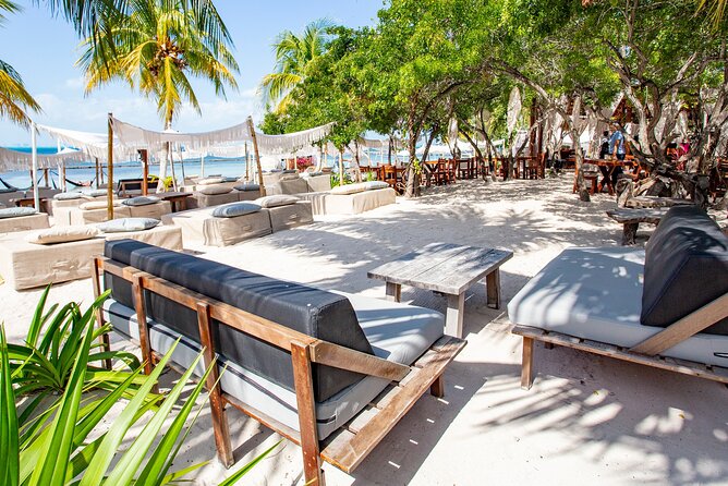 Deluxe Catamaran tour to Isla Mujeres with Open Bar and Lunch - Albatros Beach Club: lunch, open bar, and the beach break you’re paying for
