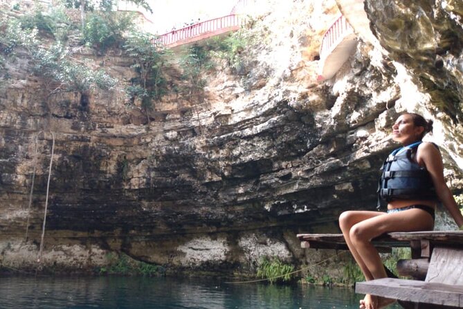 Excursion to Chichén Itzá, Valladolid and Cenote xcajum - Cenote Xcajum snorkeling: included gear, real water time