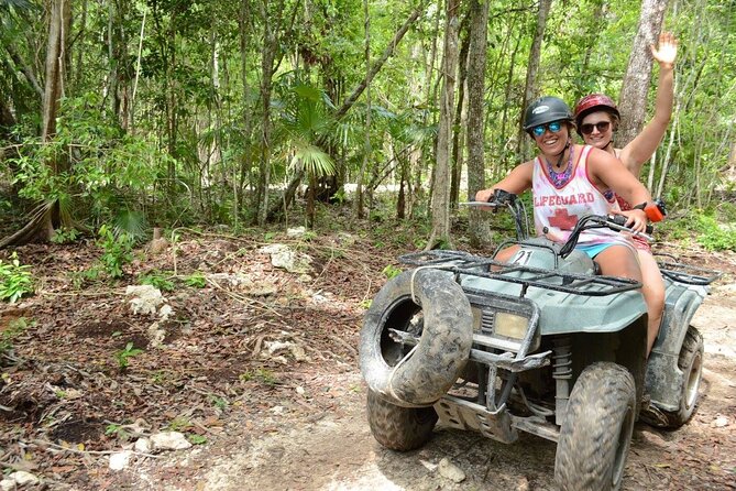 Experience ATV (shared) Ziplines & Cenote with Lunch from Cancún - Cenote Splash and Lunch: Cooling Off with Chicken Fajitas