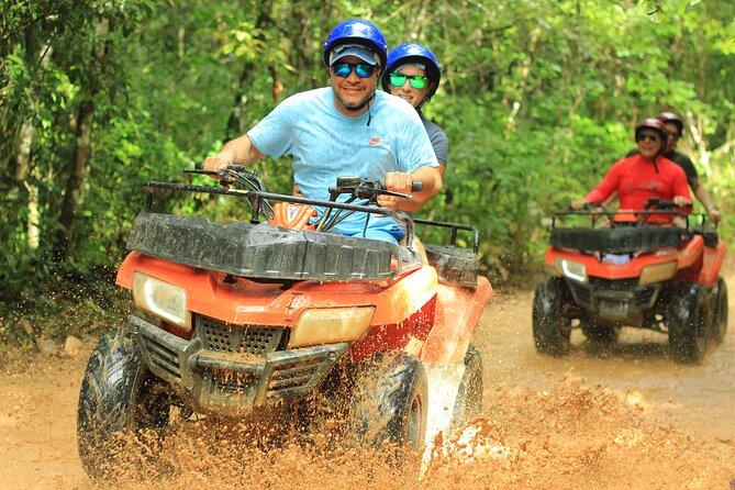Experience ATV, Ziplines, Cenote and Horses Ride in Cancún - Cenote Stop: Quick Swim Time, Snorkeling Gear, and Short Breaks