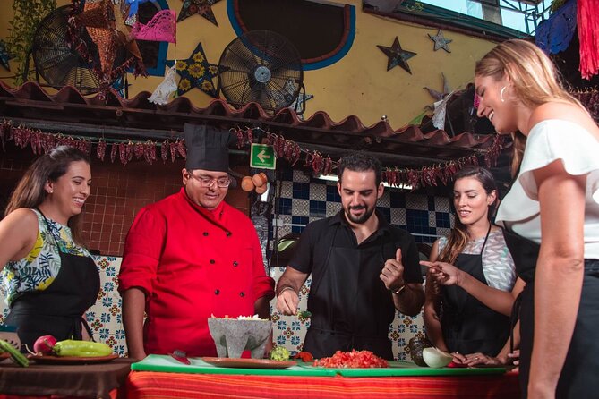 Flavors of Mexico: Cancun Cooking Class & Market Visit - Lunch with margaritas, coffee or tea, and the 18+ rule