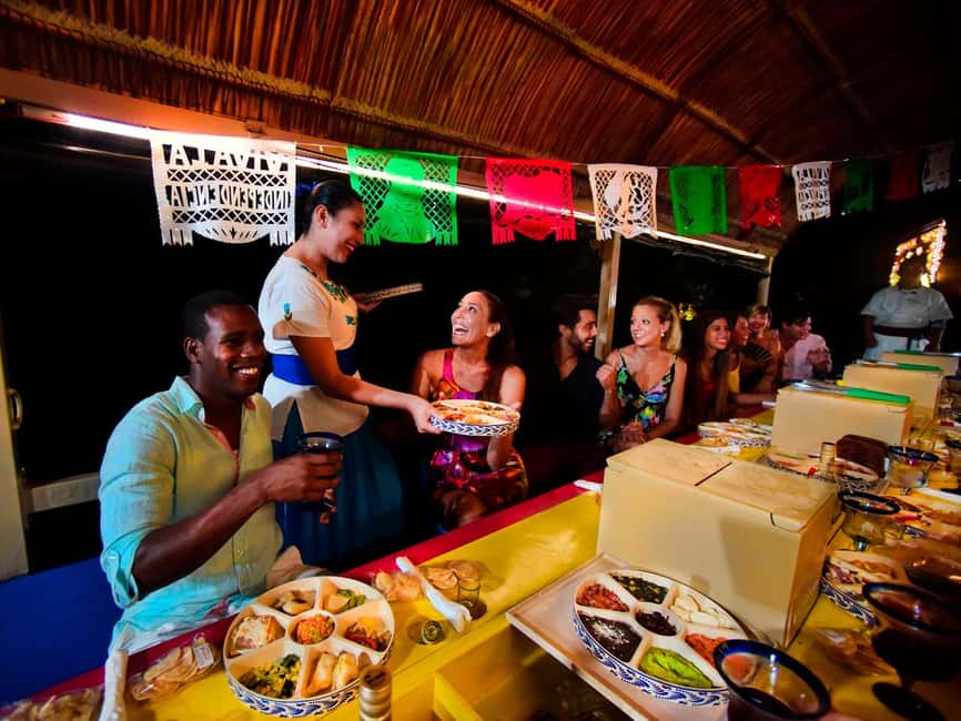 From Cancun: All-Inclusive Xoximilco Park Admission - The trajinera ride through the canals: the main event