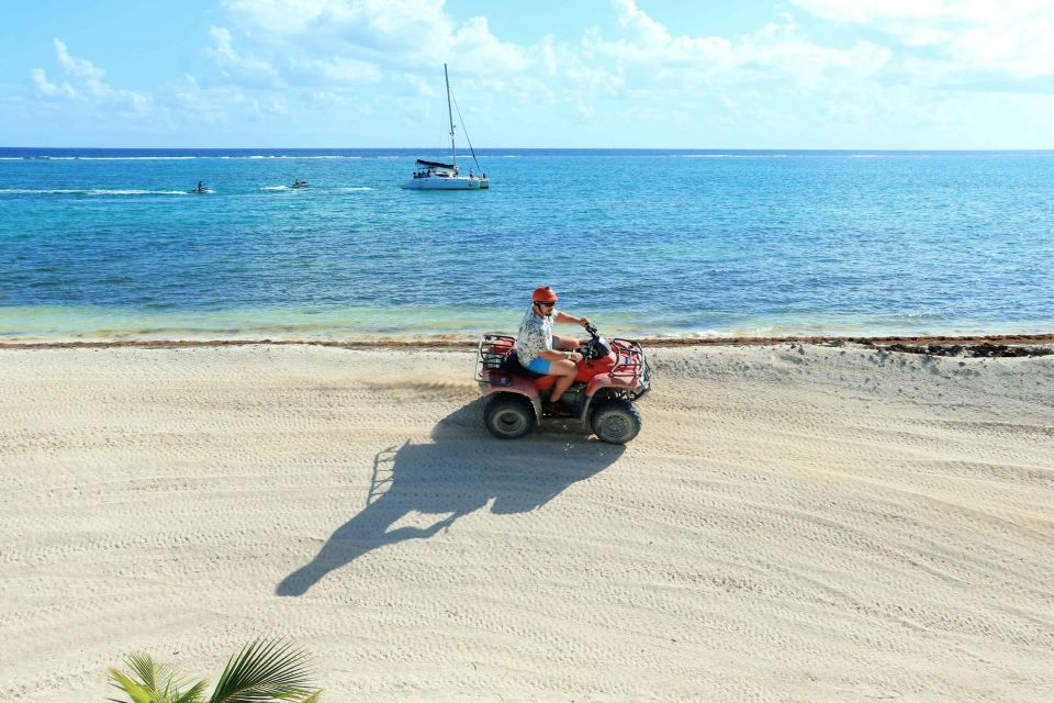 From Cancún: ATV Jungle Trail Adventure and Beach Club - The 45-minute jungle ride: muddy trails, guided focus, real variety