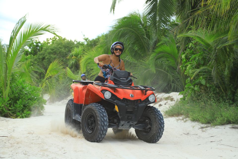 From Cancún: ATV Jungle Trail Adventure and Beach Club - Single vs double ATV: choose based on comfort, not ego