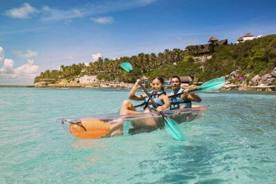 From Cancun: Garrafon Reef Park Admission with Ferry Tickets - Entering Garrafon Reef Park: the facilities and the cliff-area sights