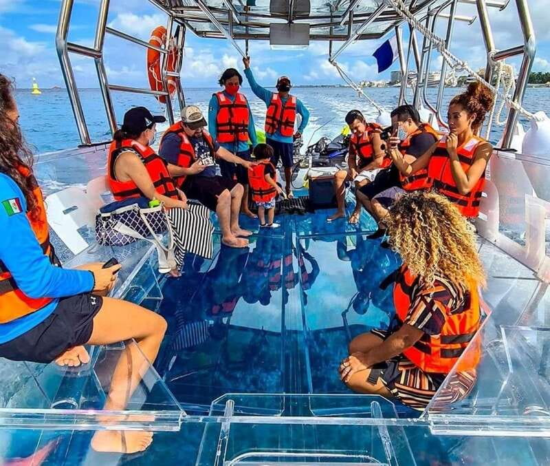 From Cancun: Glass Boat Sightseeing Trip - Nichupte Lagoon: Birds, Crocodiles, and Quiet Water Watching