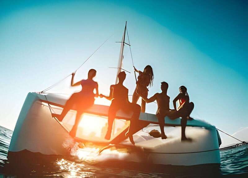 From Cancun: Isla Mujeres by Luxury Catamaran with Drinks - Wind-powered fun: the spinnaker flight option