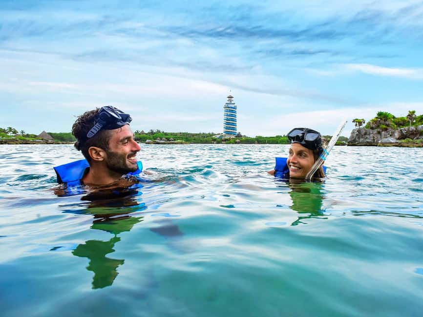 From Cancun: Xel-Há All-Inclusive Park - Zip lines, river obstacles, and the Mirador Lighthouse slide