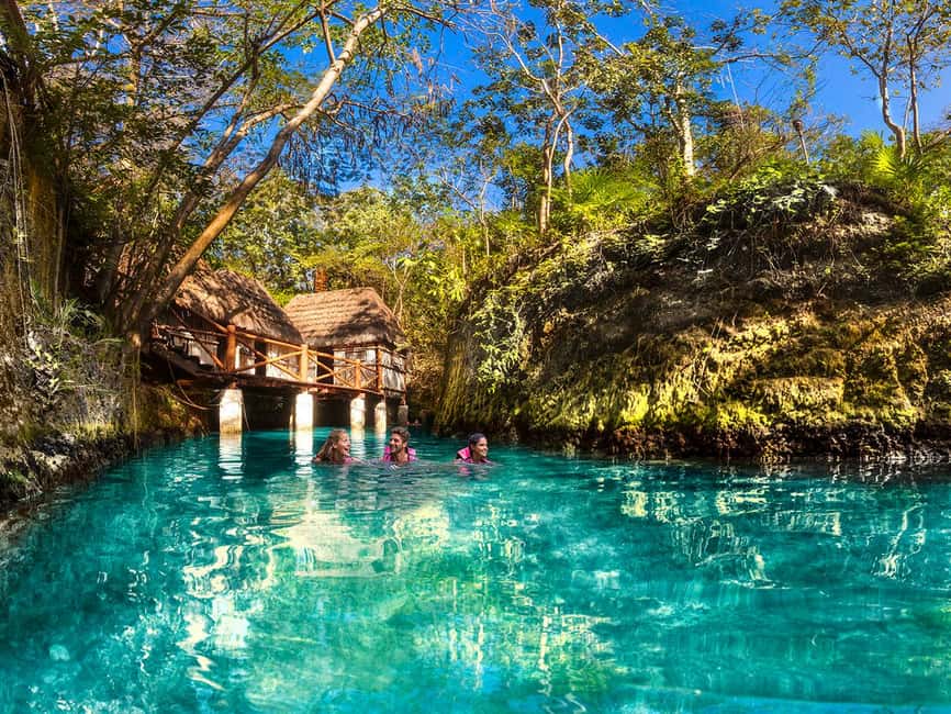 From Playa del Carmen: Xcaret Plus Park, the complete experience - Beaches, coves, and natural pools: where you actually relax