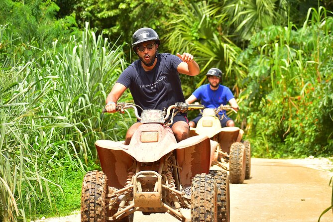 Great Adventure in middle of the Jungle. ATV experience, Ziplines and cenote - What You Get for $48.75: ATV, Zipline, and Cenote in One Package