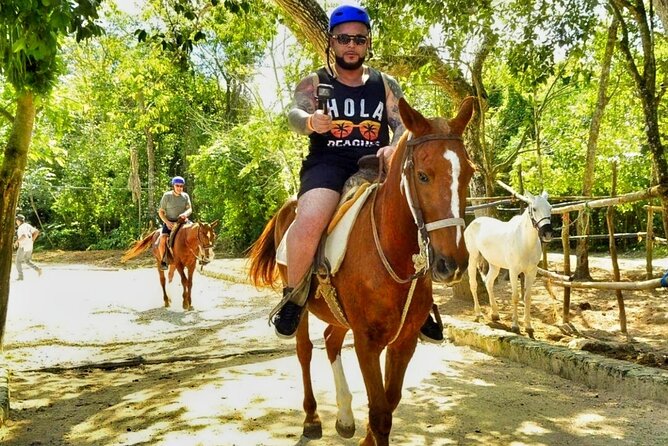 Half-Day Horseback Riding and Extreme Adventure Cancun Tour - Stop 3: Cenote Verde Lucero swim and a quick cool-down