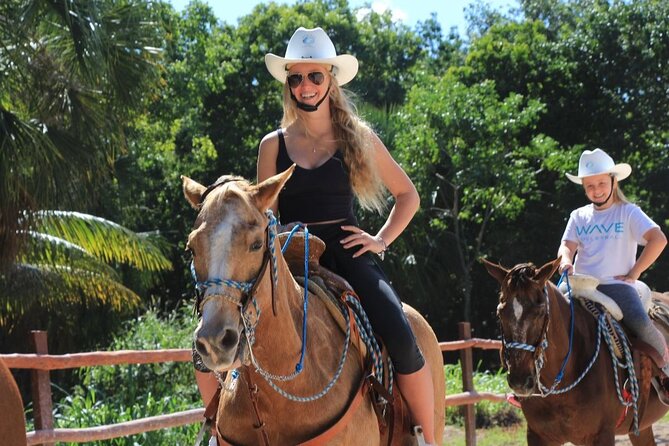 Horseback Riding Tour at Rancho Bonanza and Cenote Swim - From hotel pickup to El Dorado Royale grounds