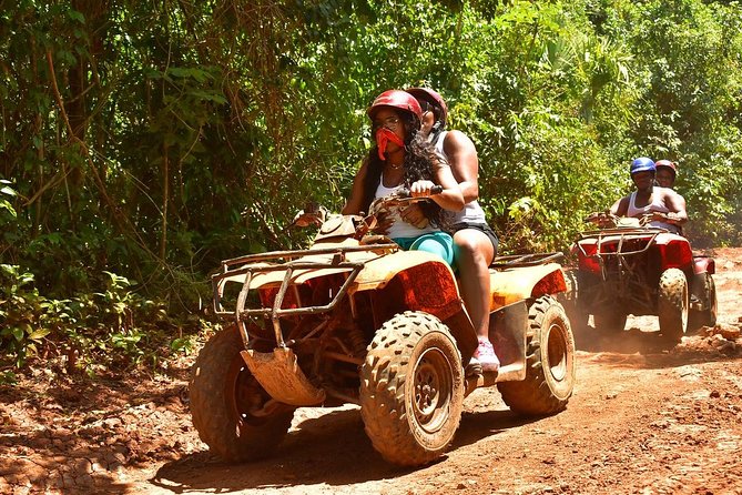Horseback riding with ATV, zip lines and cenote, lunch and transfer - Zip Lines Over the Jungle: Safety Gear and the Phone Rule