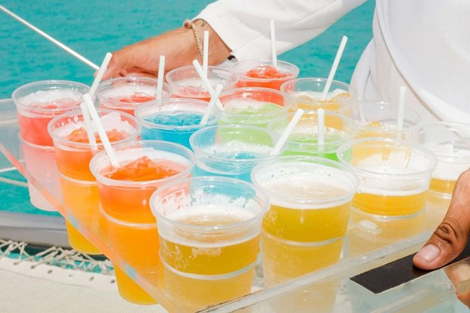 Isla Mujeres Tour on Catamaran with Snorkel, Open Bar, Buffet & Beach club - The Sunset Cruise Back to Cancun