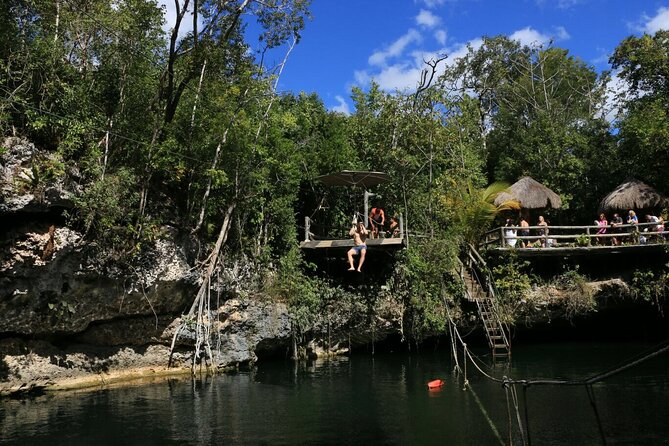 Jungle Adventure from Cancun: ATVs, ziplines, cenote and fun! - Zipline over the trees: thrill, gear, and the one limitation that matters