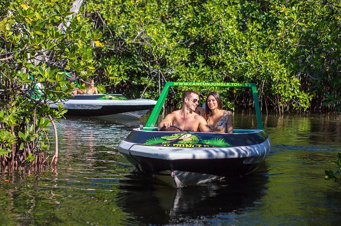 Jungle Tour Adventure Cancun: Jungle Tour Cancun Explore - Stop 2: Nichupté Lagoon channels and mangrove nature time