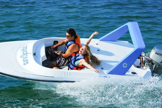 Jungle Tour In Cancun, drive a speedboat through the lagoon with your companion - The Crocodile Area on the Way Back: spotting without fear