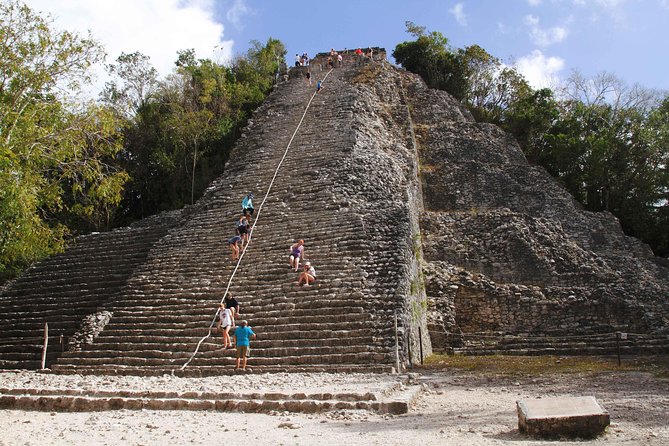 Private Day Tour to Chichen Itza, Coba and Cenote Ik Kil - Coba: climbing the tallest pyramid and getting that wide-open view