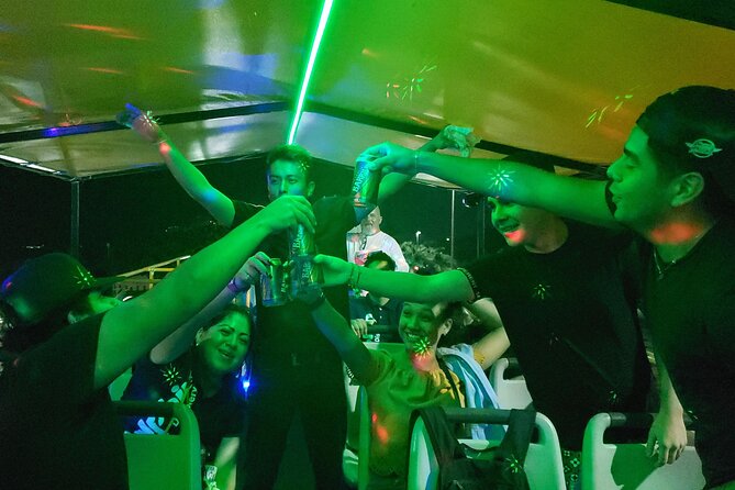 Private Party Bus Loop in Cancun - On-Board Setup: Lights, Smoke Machine, Sound, and the Drink Rules